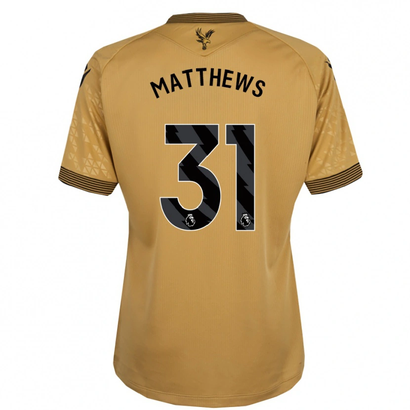 Danxen Męski Remi Matthews #31 Złoto-Czarny Wyjazdowa Koszulka 2025/26 Koszulki Klubowe