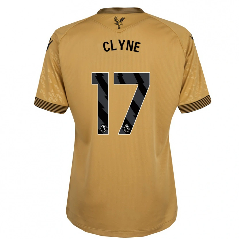 Danxen Męski Nathaniel Clyne #17 Złoto-Czarny Wyjazdowa Koszulka 2025/26 Koszulki Klubowe