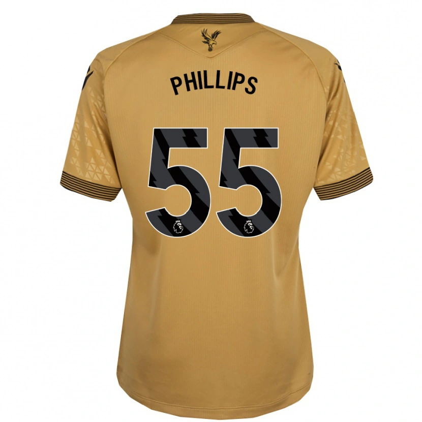 Danxen Męski Killian Phillips #55 Złoto-Czarny Wyjazdowa Koszulka 2025/26 Koszulki Klubowe