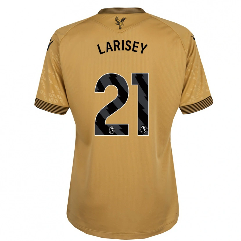 Danxen Męski Clarissa Larisey #21 Złoto-Czarny Wyjazdowa Koszulka 2025/26 Koszulki Klubowe