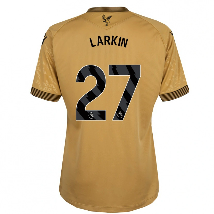 Danxen Męski Abbie Larkin #27 Złoto-Czarny Wyjazdowa Koszulka 2025/26 Koszulki Klubowe
