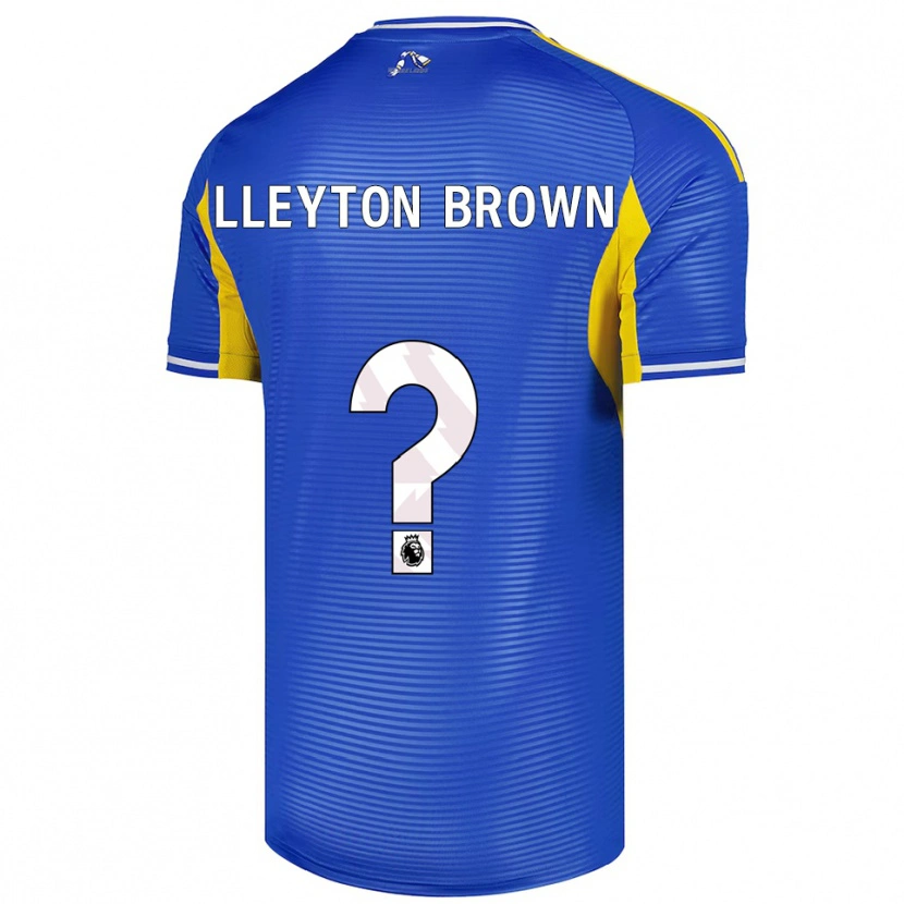 Danxen Męski Lleyton Brown #0 Niebiesko-Żółty Wyjazdowa Koszulka 2025/26 Koszulki Klubowe