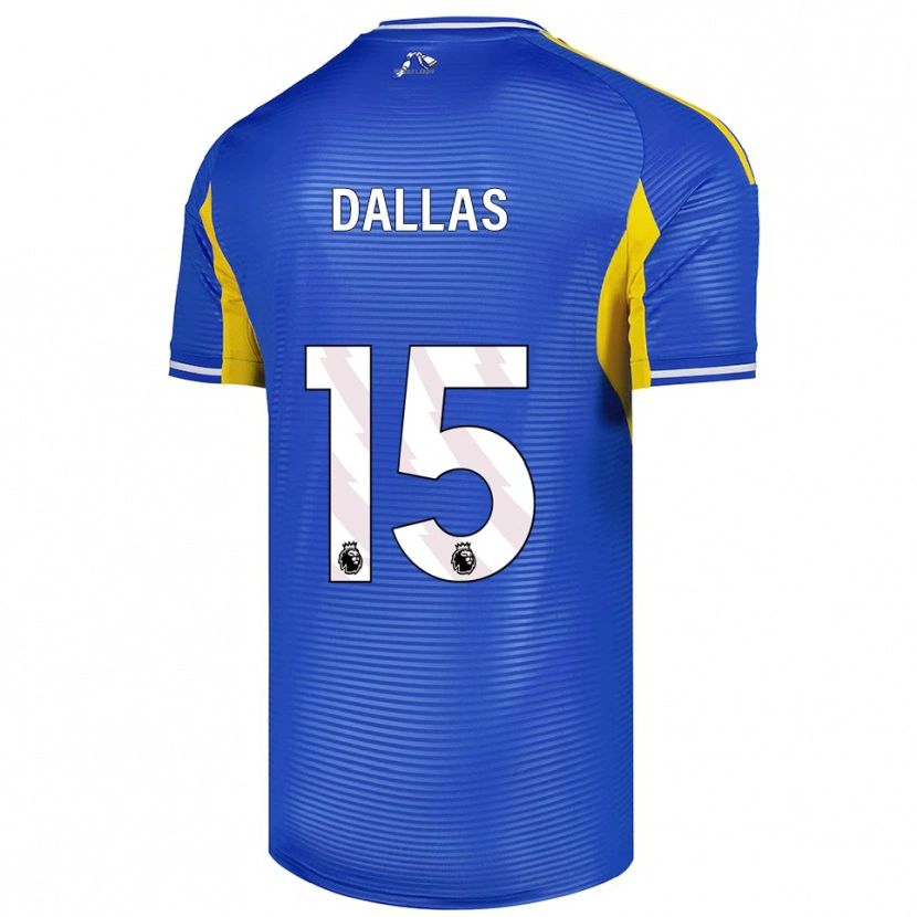 Danxen Męski Stuart Dallas #15 Niebiesko-Żółty Wyjazdowa Koszulka 2025/26 Koszulki Klubowe