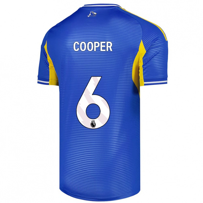 Danxen Męski Liam Cooper #6 Niebiesko-Żółty Wyjazdowa Koszulka 2025/26 Koszulki Klubowe
