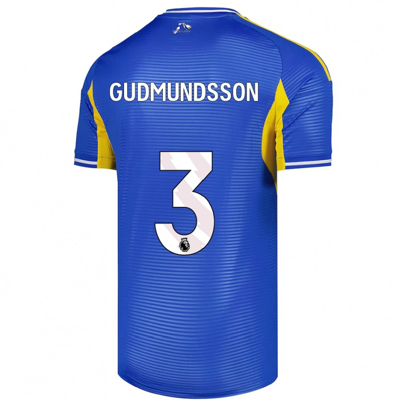 Danxen Męski Gabriel Gudmundsson #3 Niebiesko-Żółty Wyjazdowa Koszulka 2025/26 Koszulki Klubowe
