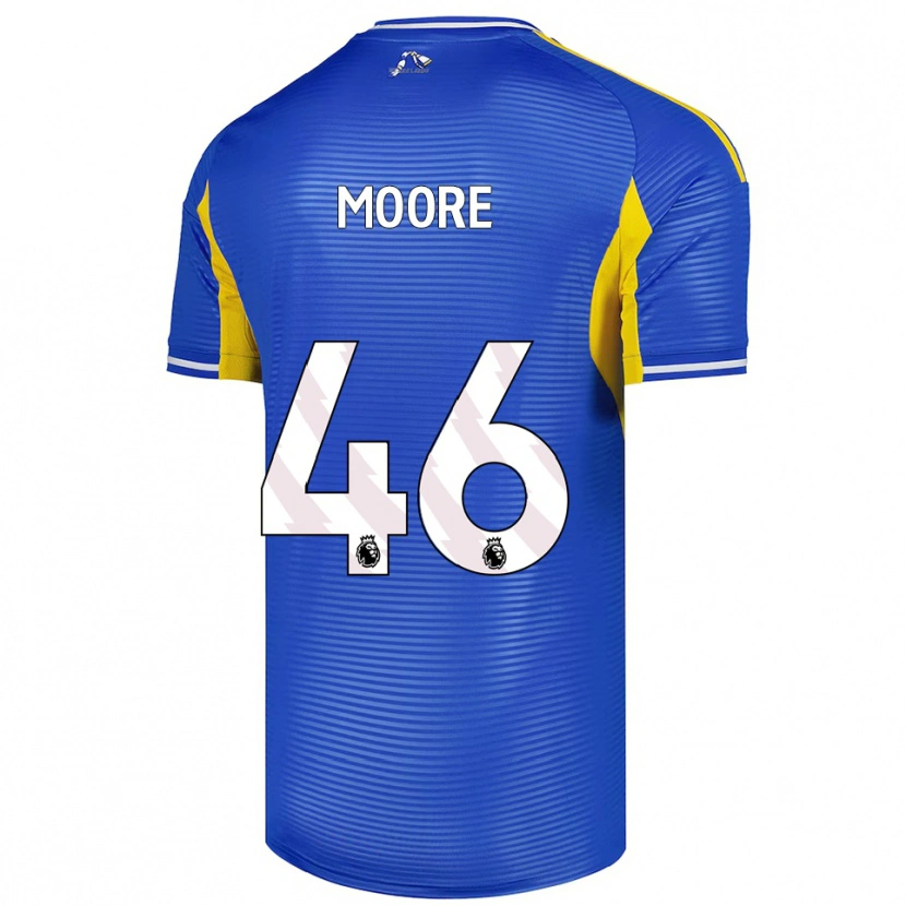 Danxen Męski Kris Moore #46 Niebiesko-Żółty Wyjazdowa Koszulka 2025/26 Koszulki Klubowe