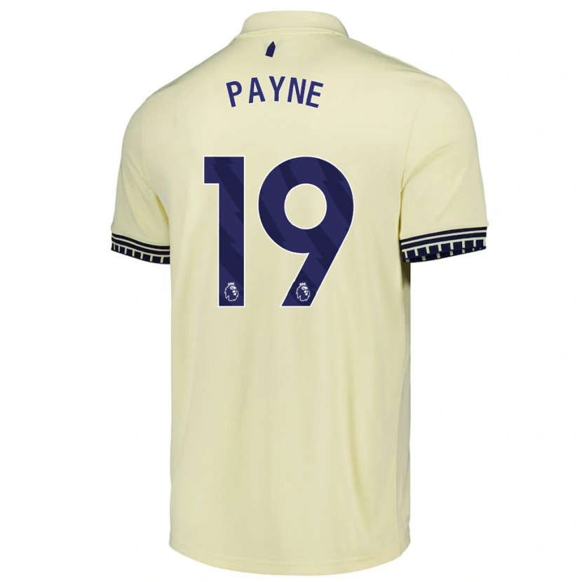 Danxen Męski Heather Payne #19 Złamana Biel Czarny Wyjazdowa Koszulka 2025/26 Koszulki Klubowe