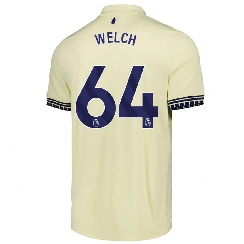 Danxen Męski Reece Welch #64 Złamana Biel Czarny Wyjazdowa Koszulka 2025/26 Koszulki Klubowe