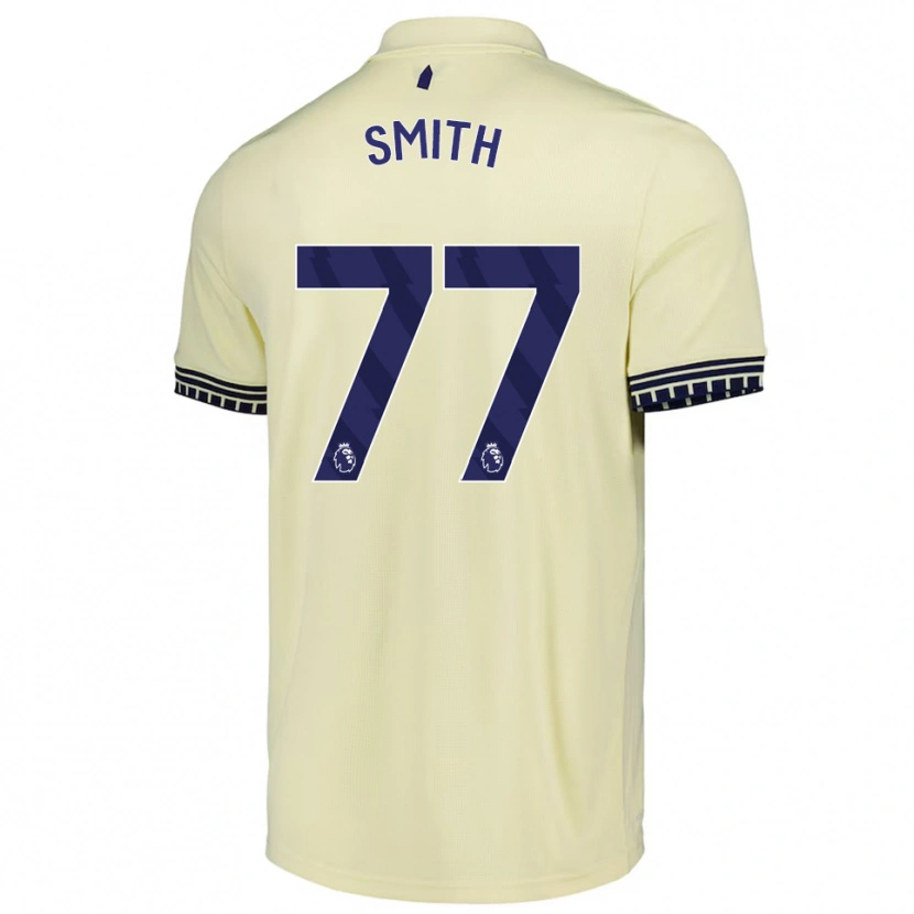 Danxen Męski Odin Samuels-Smith #77 Złamana Biel Czarny Wyjazdowa Koszulka 2025/26 Koszulki Klubowe