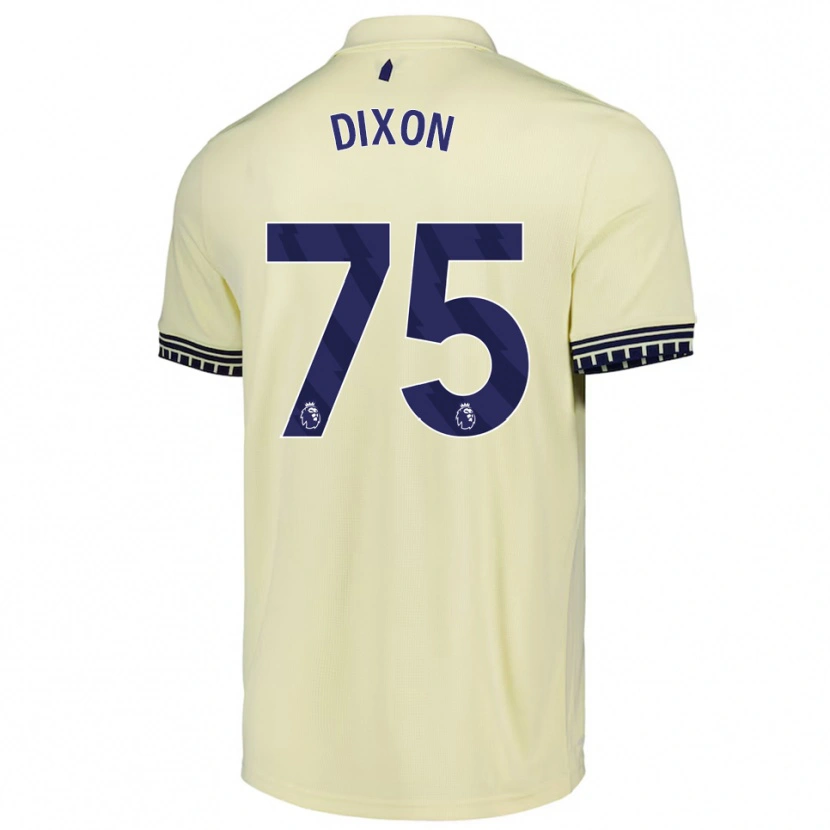 Danxen Męski Roman Dixon #75 Złamana Biel Czarny Wyjazdowa Koszulka 2025/26 Koszulki Klubowe