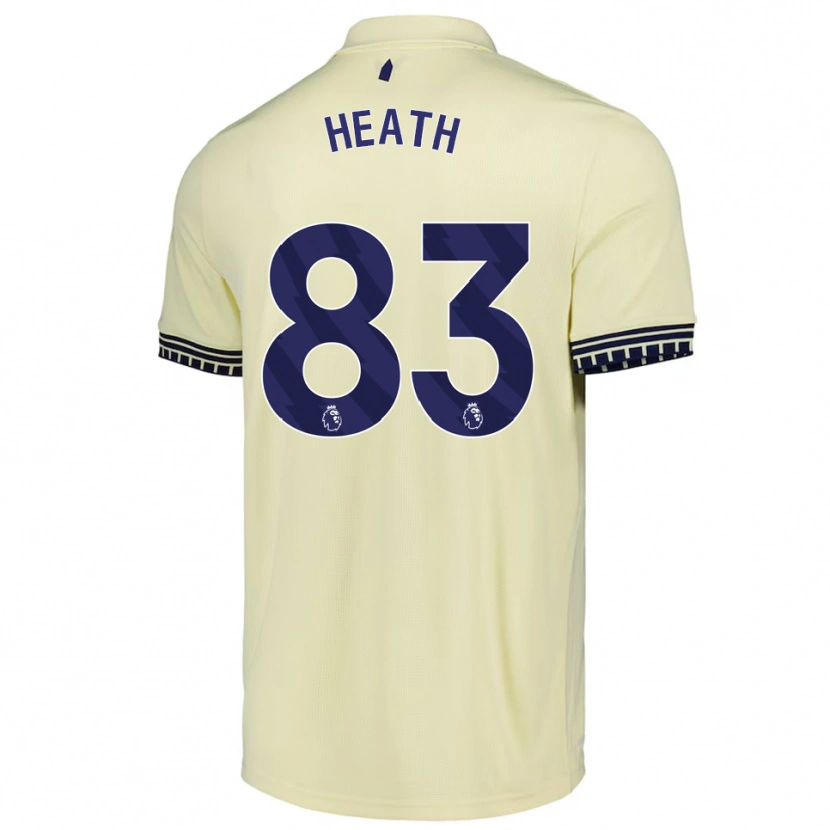 Danxen Męski Isaac Heath #83 Złamana Biel Czarny Wyjazdowa Koszulka 2025/26 Koszulki Klubowe