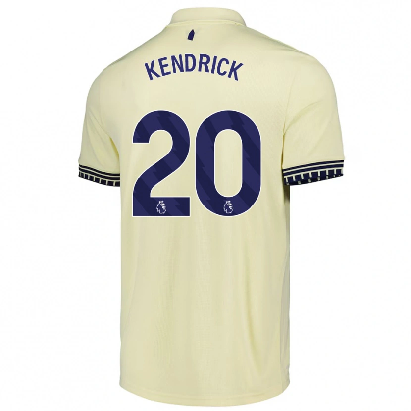Danxen Męski Levi Kendrick #20 Złamana Biel Czarny Wyjazdowa Koszulka 2025/26 Koszulki Klubowe