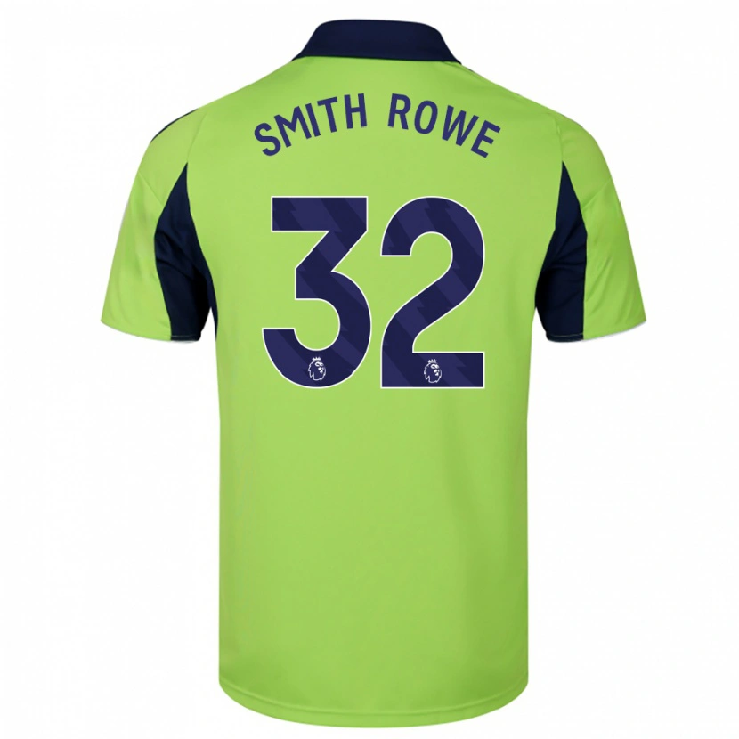 Danxen Męski Emile Smith Rowe #32 Zielono-Granatowo-Biały Wyjazdowa Koszulka 2025/26 Koszulki Klubowe