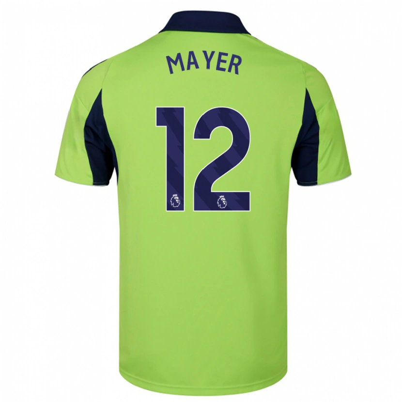 Danxen Męski Oliver Mayer #12 Zielono-Granatowo-Biały Wyjazdowa Koszulka 2025/26 Koszulki Klubowe
