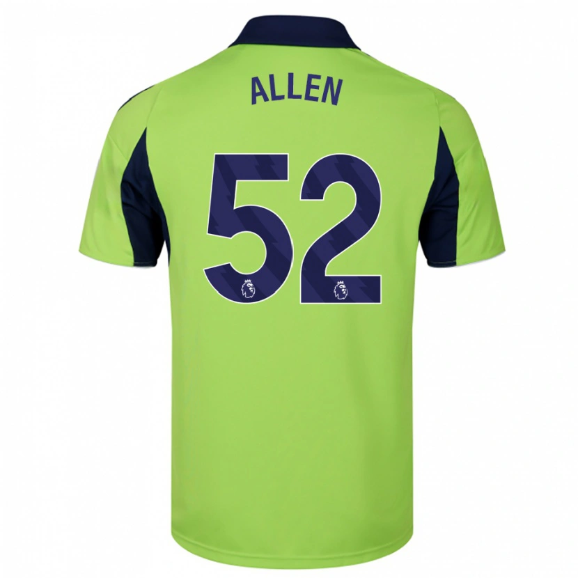 Danxen Męski Michael Allen #52 Zielono-Granatowo-Biały Wyjazdowa Koszulka 2025/26 Koszulki Klubowe