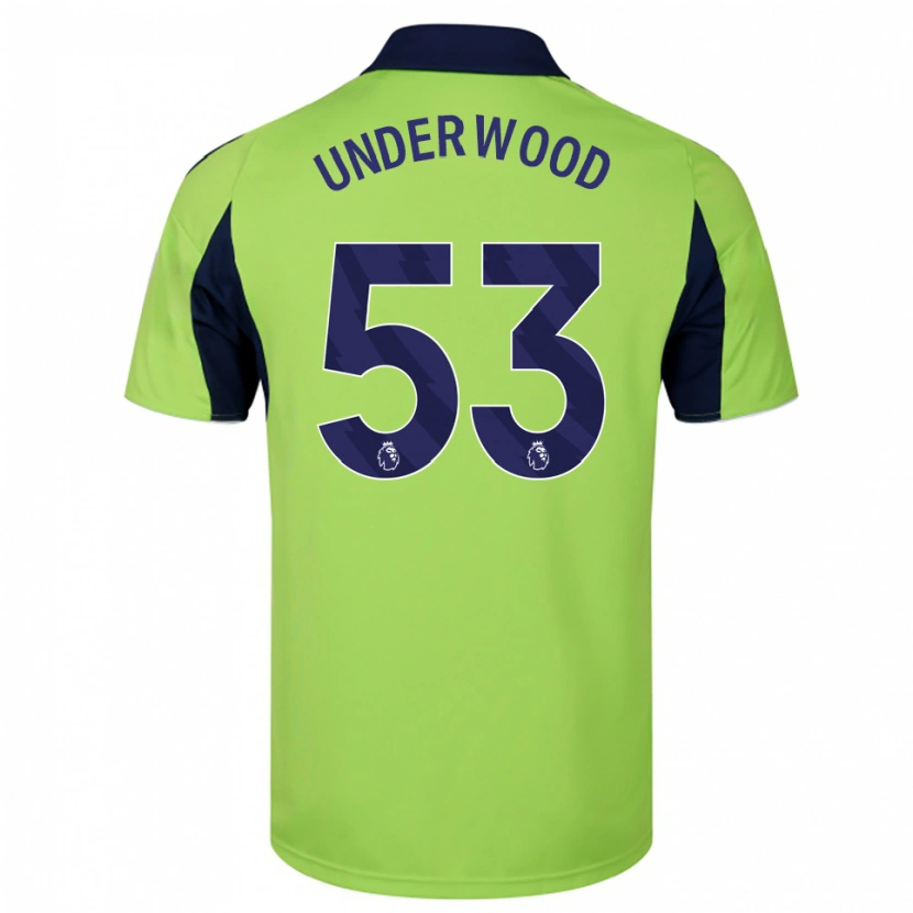 Danxen Męski Marco Underwood #53 Zielono-Granatowo-Biały Wyjazdowa Koszulka 2025/26 Koszulki Klubowe