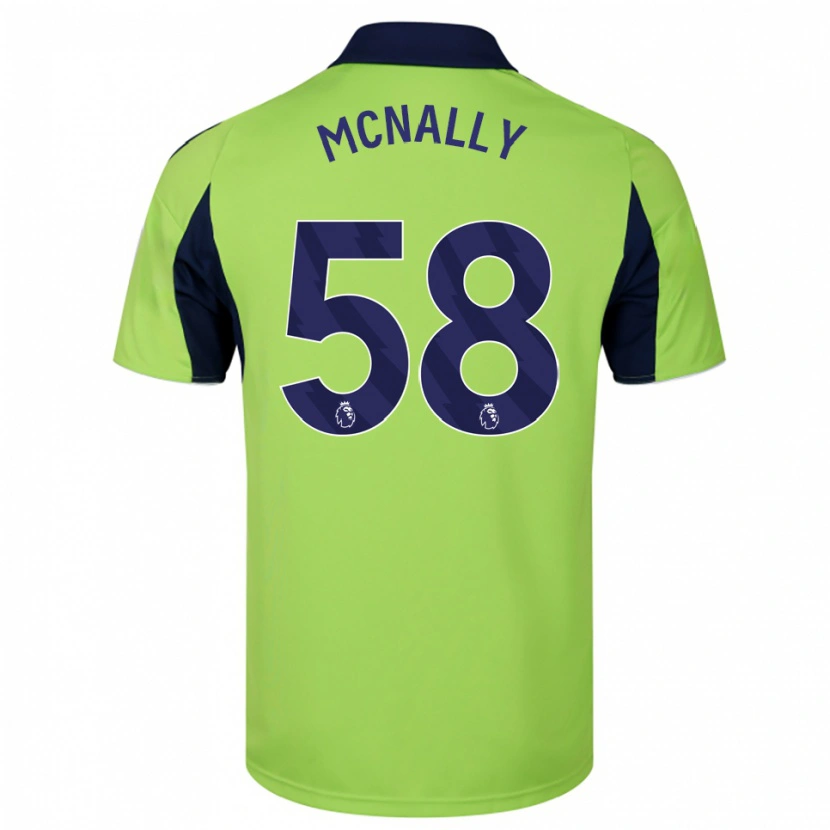 Danxen Męski Alfie Mcnally #58 Zielono-Granatowo-Biały Wyjazdowa Koszulka 2025/26 Koszulki Klubowe