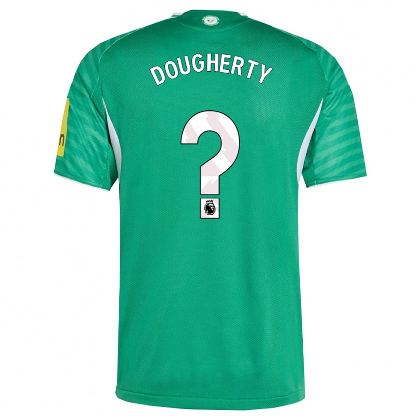 Danxen Męski Ryan Dougherty #0 Zielono-Biały Wyjazdowa Koszulka 2025/26 Koszulki Klubowe