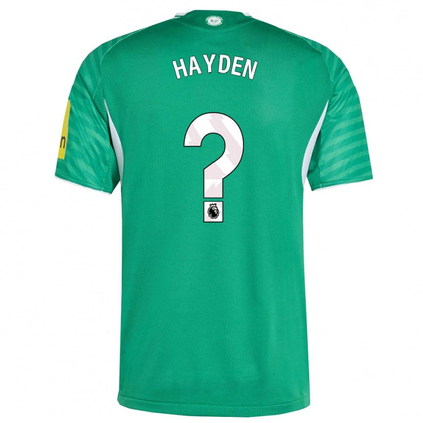Danxen Męski Isaac Hayden #0 Zielono-Biały Wyjazdowa Koszulka 2025/26 Koszulki Klubowe