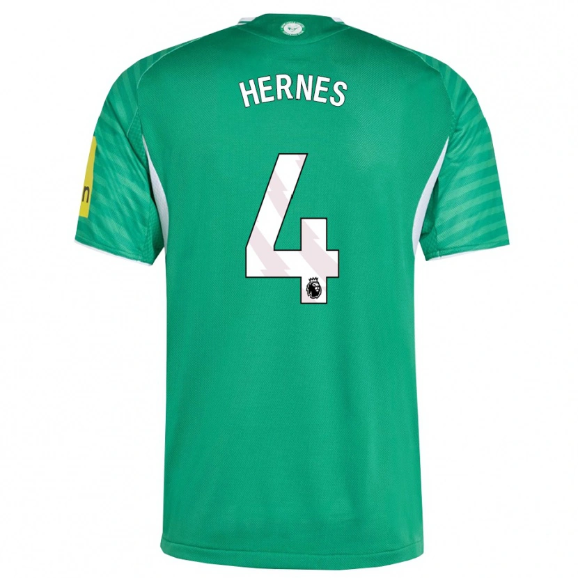 Danxen Męski Travis Hernes #4 Zielono-Biały Wyjazdowa Koszulka 2025/26 Koszulki Klubowe