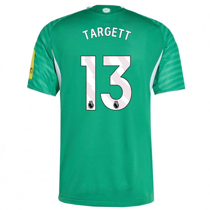Danxen Męski Matt Targett #13 Zielono-Biały Wyjazdowa Koszulka 2025/26 Koszulki Klubowe