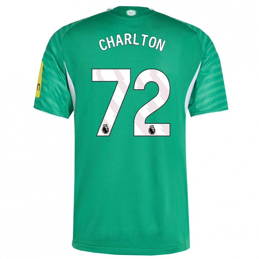 Danxen Męski Dylan Charlton #72 Zielono-Biały Wyjazdowa Koszulka 2025/26 Koszulki Klubowe