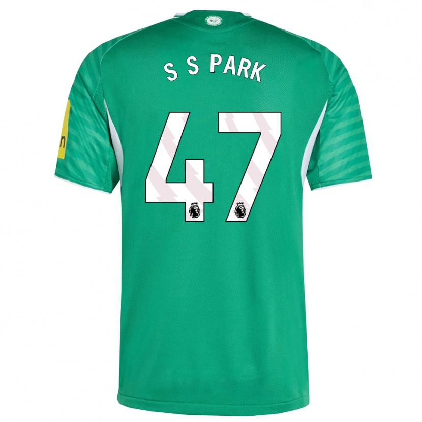 Danxen Męski Seung-Soo Park #47 Zielono-Biały Wyjazdowa Koszulka 2025/26 Koszulki Klubowe