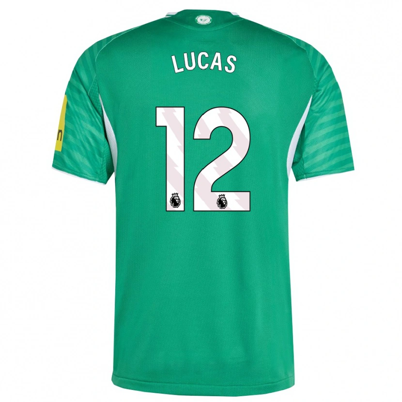 Danxen Męski Kayden Lucas #12 Zielono-Biały Wyjazdowa Koszulka 2025/26 Koszulki Klubowe