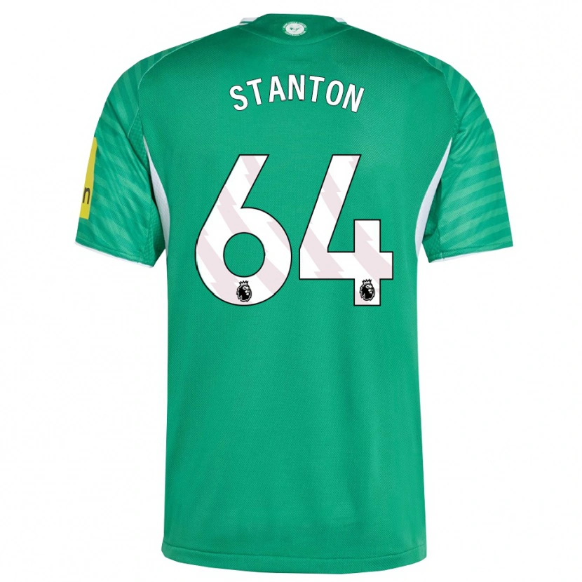 Danxen Męski Ellis Stanton #64 Zielono-Biały Wyjazdowa Koszulka 2025/26 Koszulki Klubowe