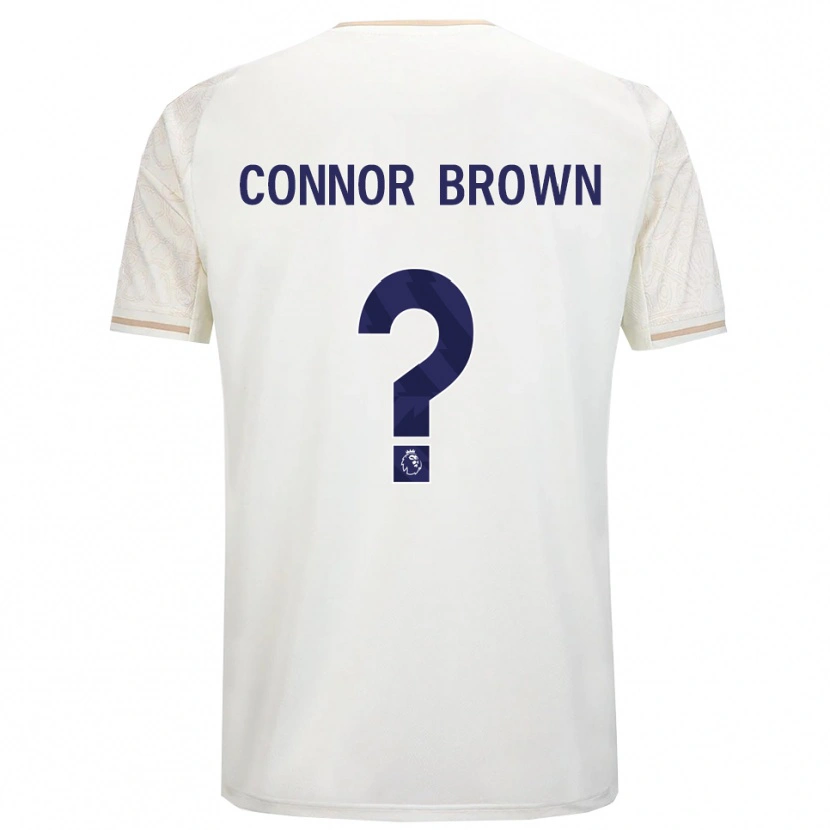 Danxen Męski Connor Brown #0 Złamana Biel Czarny Wyjazdowa Koszulka 2025/26 Koszulki Klubowe
