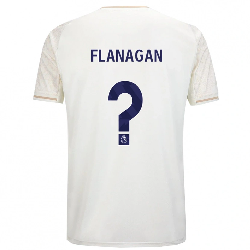 Danxen Męski Theo Flanagan #0 Złamana Biel Czarny Wyjazdowa Koszulka 2025/26 Koszulki Klubowe