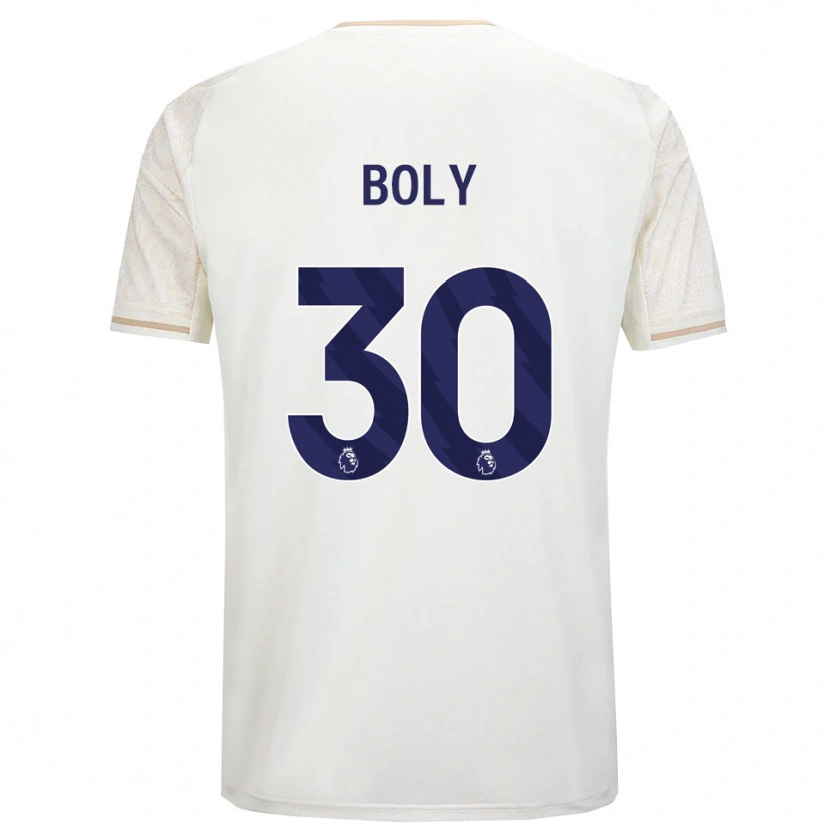 Danxen Męski Willy Boly #30 Złamana Biel Czarny Wyjazdowa Koszulka 2025/26 Koszulki Klubowe
