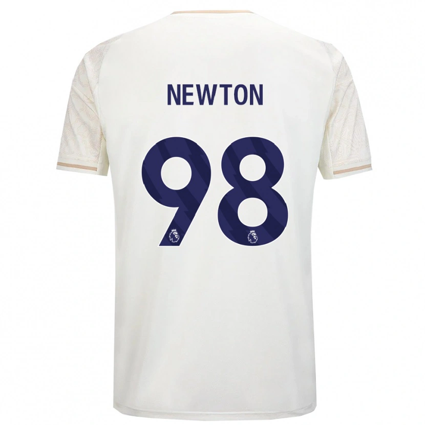 Danxen Męski Jamie Newton #98 Złamana Biel Czarny Wyjazdowa Koszulka 2025/26 Koszulki Klubowe