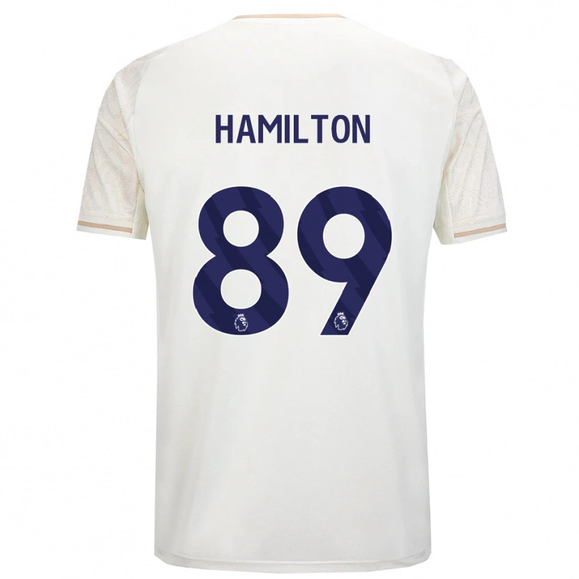 Danxen Męski Scott Hamilton #89 Złamana Biel Czarny Wyjazdowa Koszulka 2025/26 Koszulki Klubowe