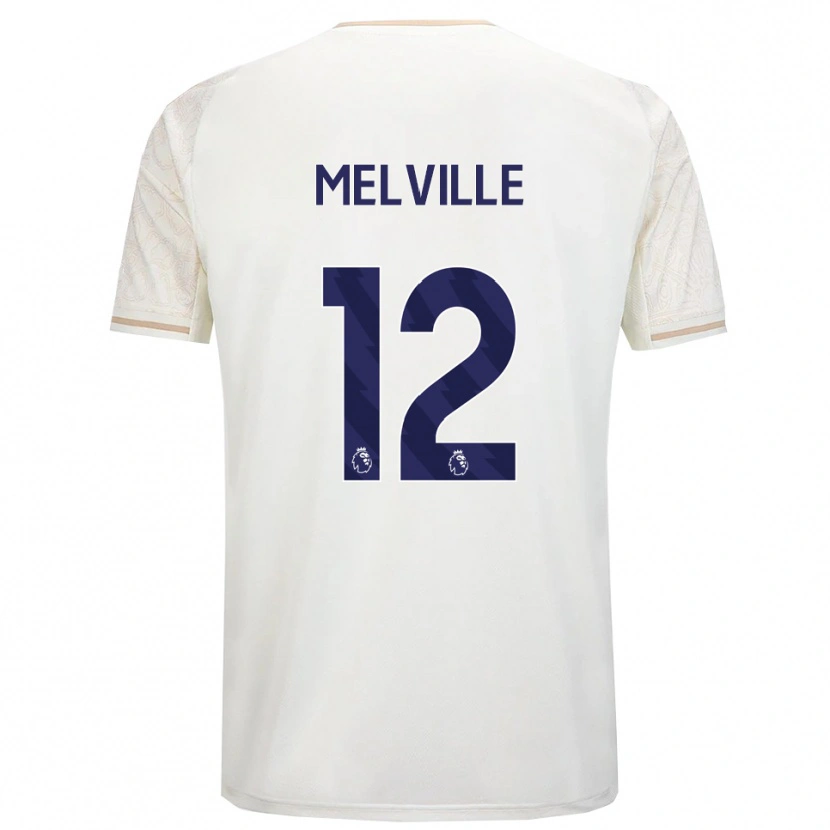 Danxen Męski Logan Melville #12 Złamana Biel Czarny Wyjazdowa Koszulka 2025/26 Koszulki Klubowe