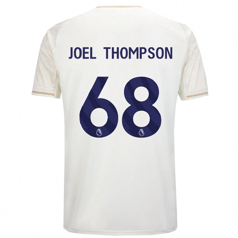 Danxen Męski Joel Thompson #68 Złamana Biel Czarny Wyjazdowa Koszulka 2025/26 Koszulki Klubowe