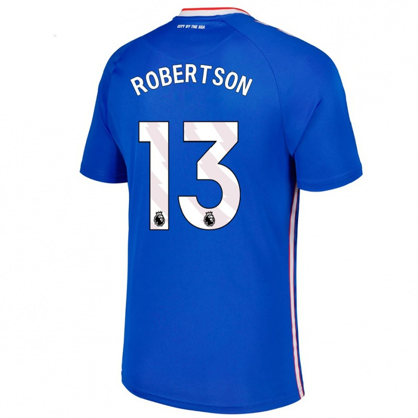 Danxen Męski Finley Robertson #13 Niebiesko-Biały Wyjazdowa Koszulka 2025/26 Koszulki Klubowe