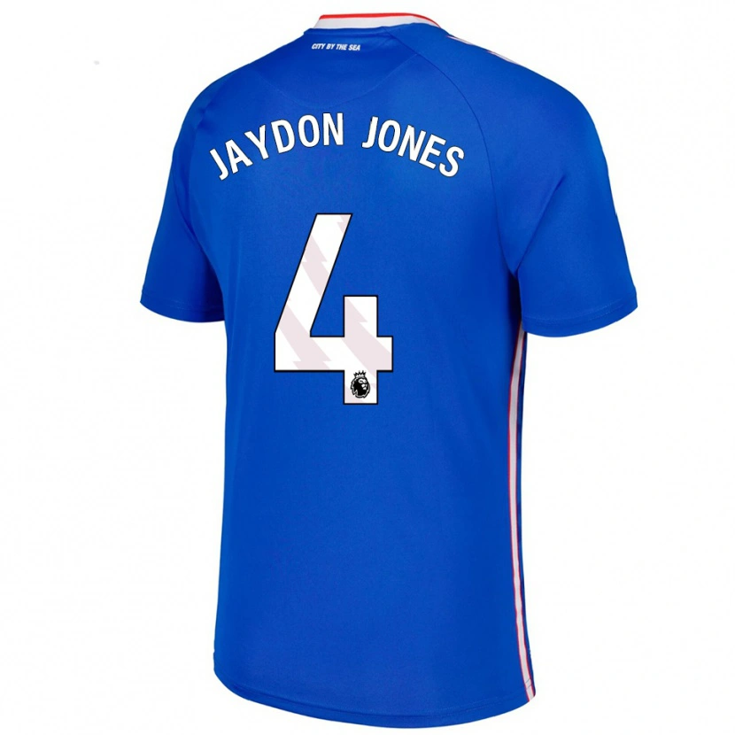 Danxen Męski Jaydon Jones #4 Niebiesko-Biały Wyjazdowa Koszulka 2025/26 Koszulki Klubowe