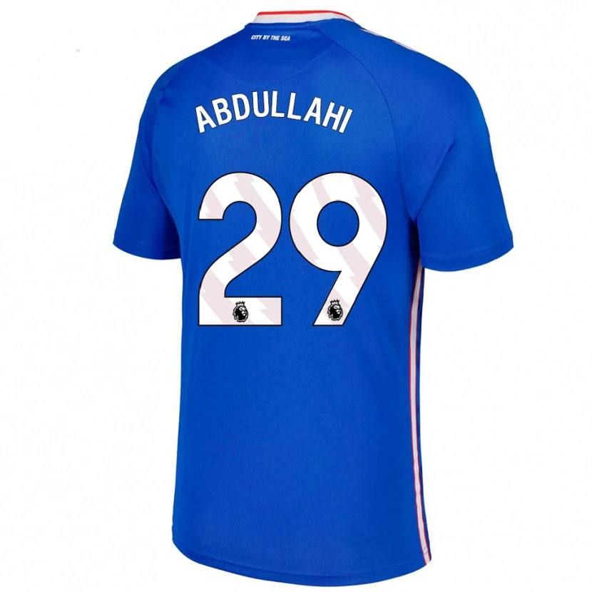 Danxen Męski Ahmed Abdullahi #29 Niebiesko-Biały Wyjazdowa Koszulka 2025/26 Koszulki Klubowe
