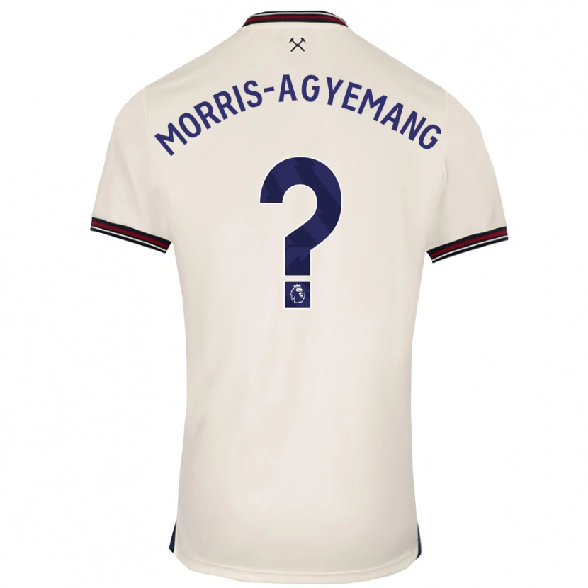 Danxen Męski Reggie Morris-Agyemang #0 Złamana Biel Wyjazdowa Koszulka 2025/26 Koszulki Klubowe