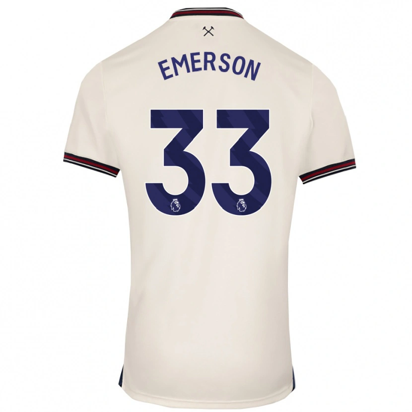 Danxen Męski Emerson #33 Złamana Biel Wyjazdowa Koszulka 2025/26 Koszulki Klubowe