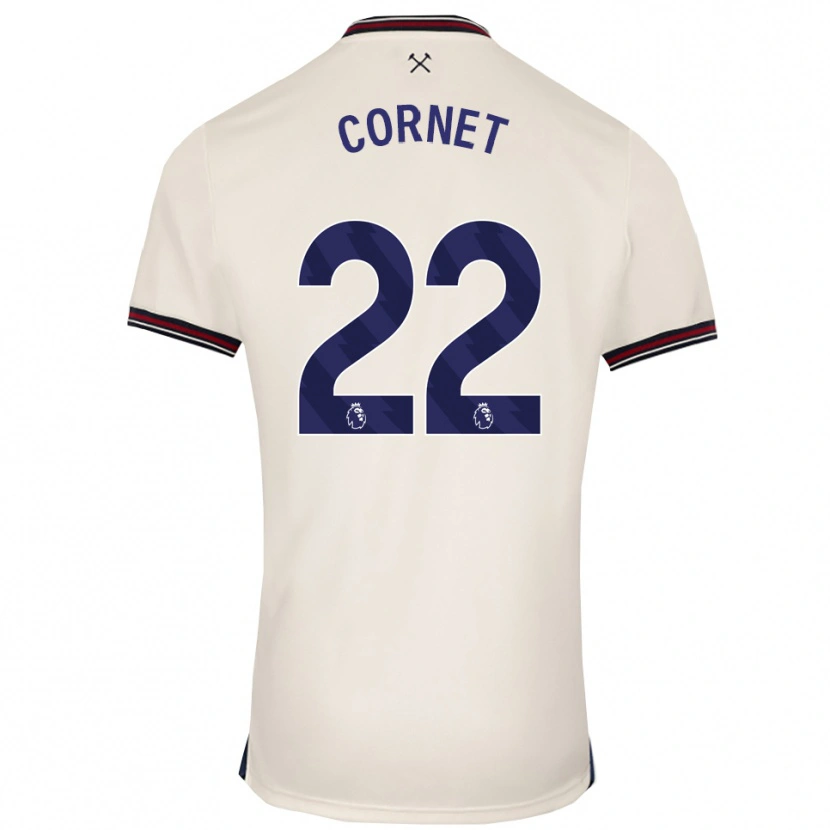 Danxen Męski Maxwel Cornet #22 Złamana Biel Wyjazdowa Koszulka 2025/26 Koszulki Klubowe