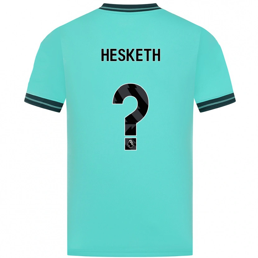Danxen Męski Owen Hesketh #0 Błękitno-Zielony Wyjazdowa Koszulka 2025/26 Koszulki Klubowe