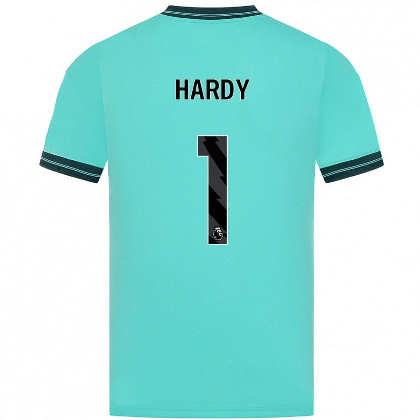 Danxen Męski George Hardy #1 Błękitno-Zielony Wyjazdowa Koszulka 2025/26 Koszulki Klubowe