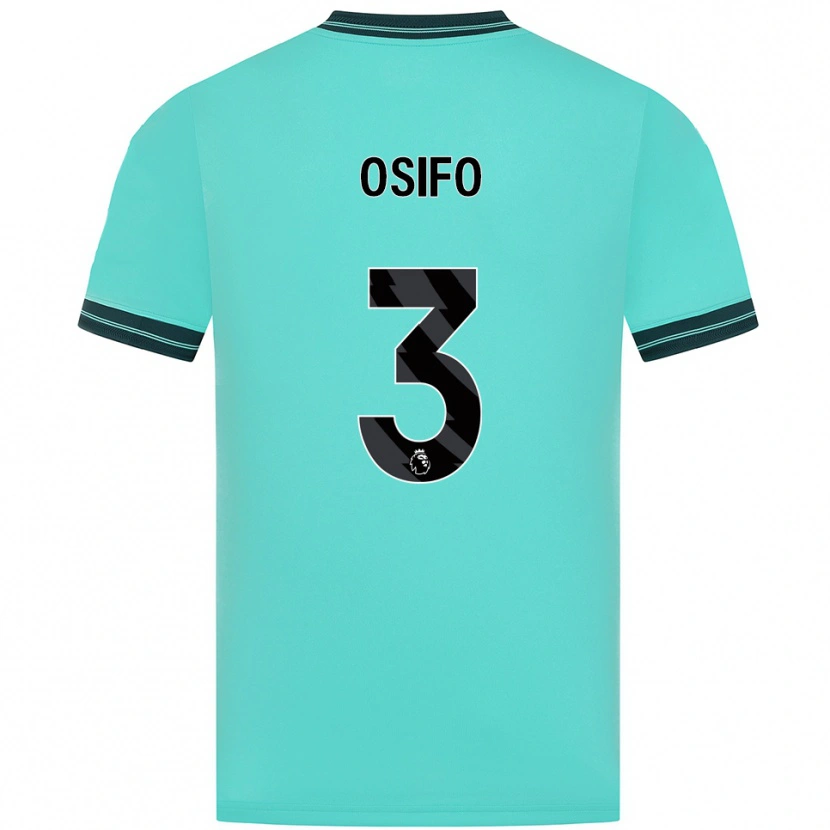 Danxen Męski David Osifo #3 Błękitno-Zielony Wyjazdowa Koszulka 2025/26 Koszulki Klubowe