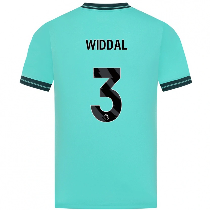 Danxen Męski Natalie Widdal #3 Błękitno-Zielony Wyjazdowa Koszulka 2025/26 Koszulki Klubowe