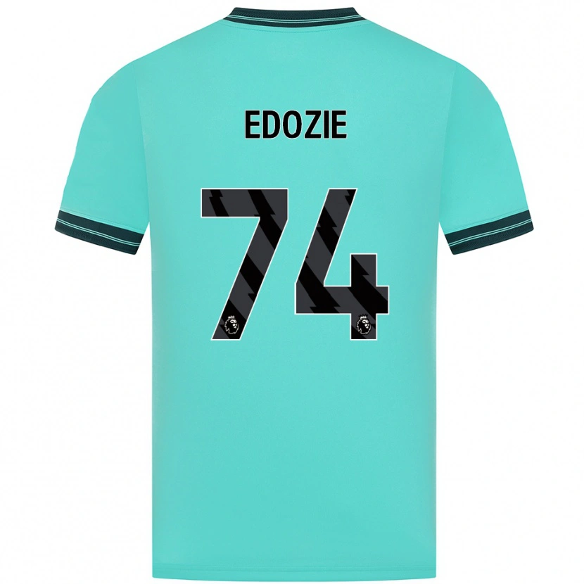 Danxen Męski Tom Edozie #74 Błękitno-Zielony Wyjazdowa Koszulka 2025/26 Koszulki Klubowe
