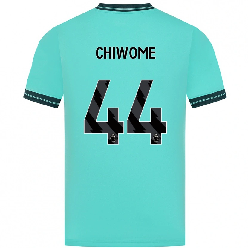 Danxen Męski Leon Chiwome #44 Błękitno-Zielony Wyjazdowa Koszulka 2025/26 Koszulki Klubowe