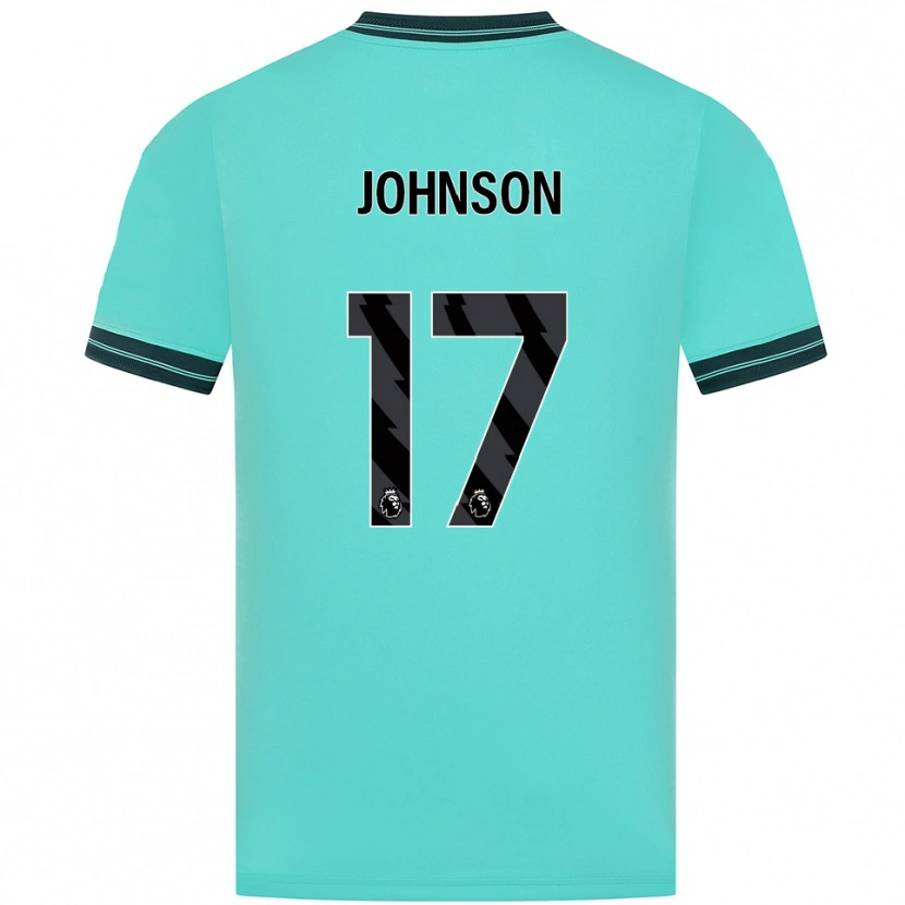Danxen Męski Katie Johnson #17 Błękitno-Zielony Wyjazdowa Koszulka 2025/26 Koszulki Klubowe