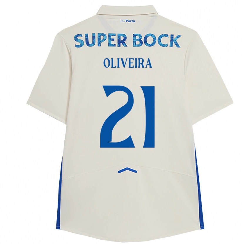 Danxen Męski Gonçalo Oliveira #21 Biało-Niebieski Trzeci Komplet Koszulka 2025/26 Koszulki Klubowe